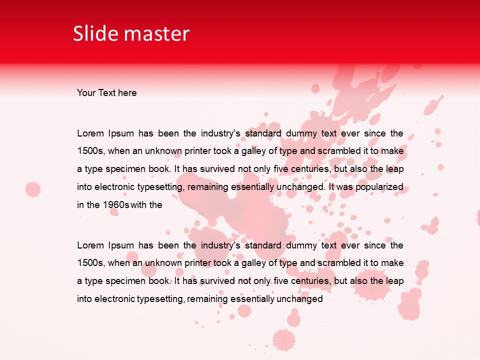 Drip Paint Texture PowerPoint Template