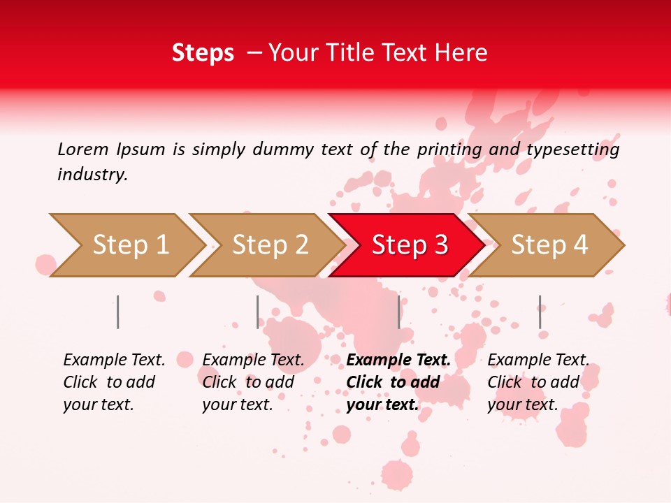 Drip Paint Texture PowerPoint Template