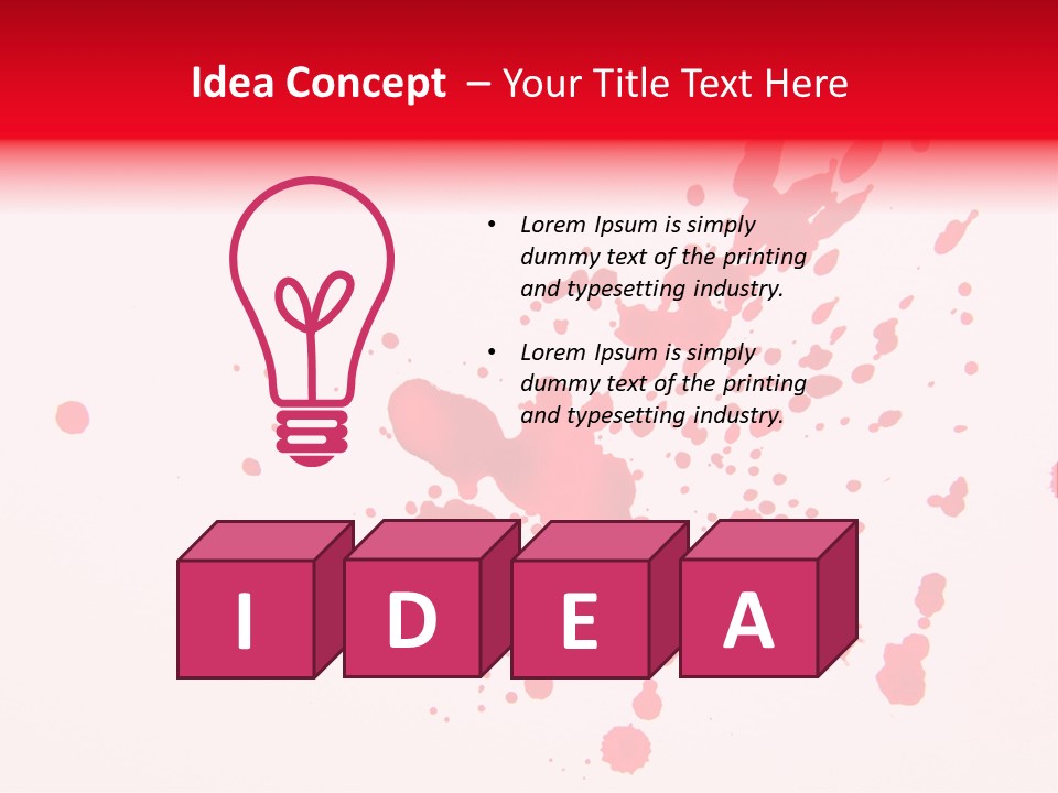 Drip Paint Texture PowerPoint Template