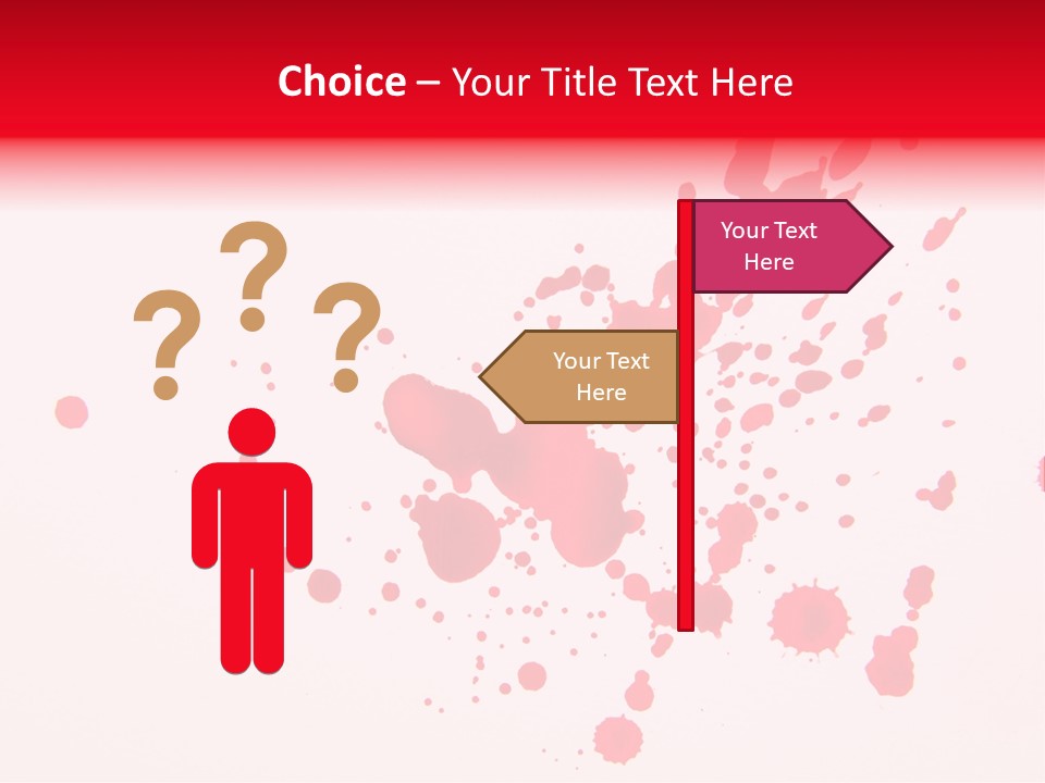 Drip Paint Texture PowerPoint Template