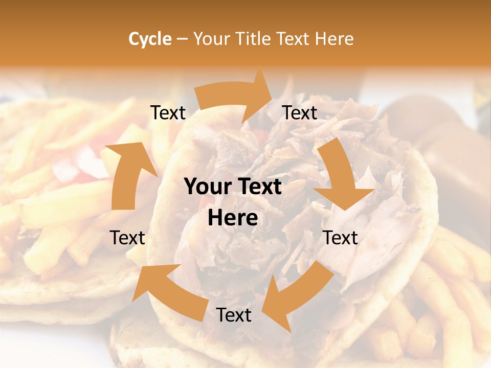 Bread Souvlaki Biting PowerPoint Template