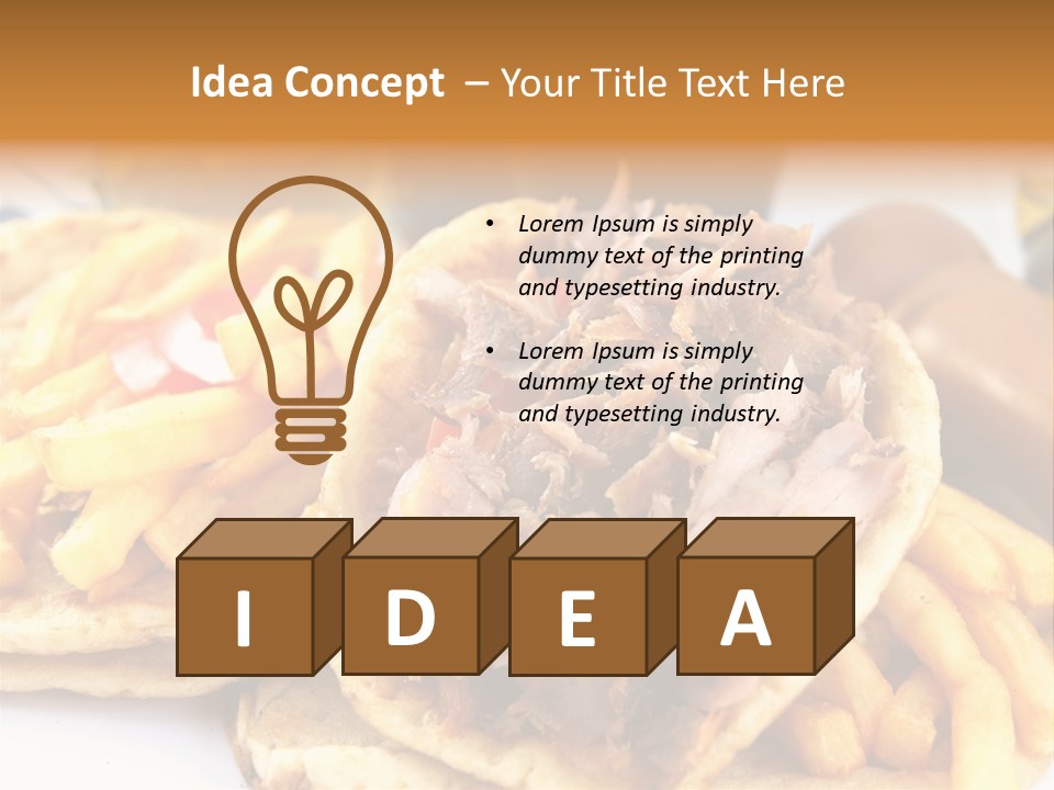 Bread Souvlaki Biting PowerPoint Template