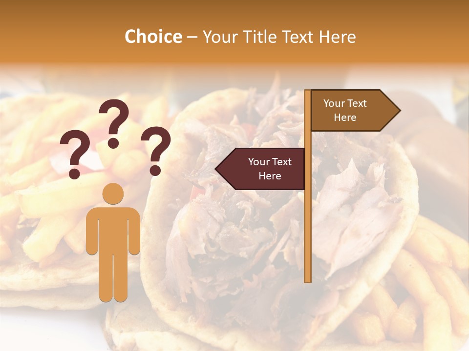 Bread Souvlaki Biting PowerPoint Template