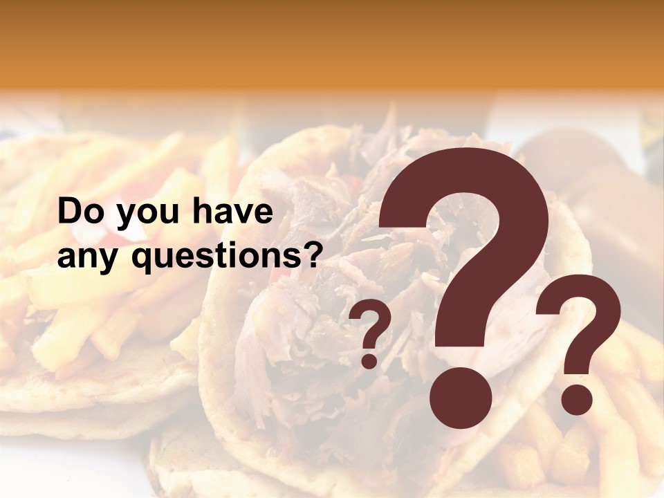 Bread Souvlaki Biting PowerPoint Template