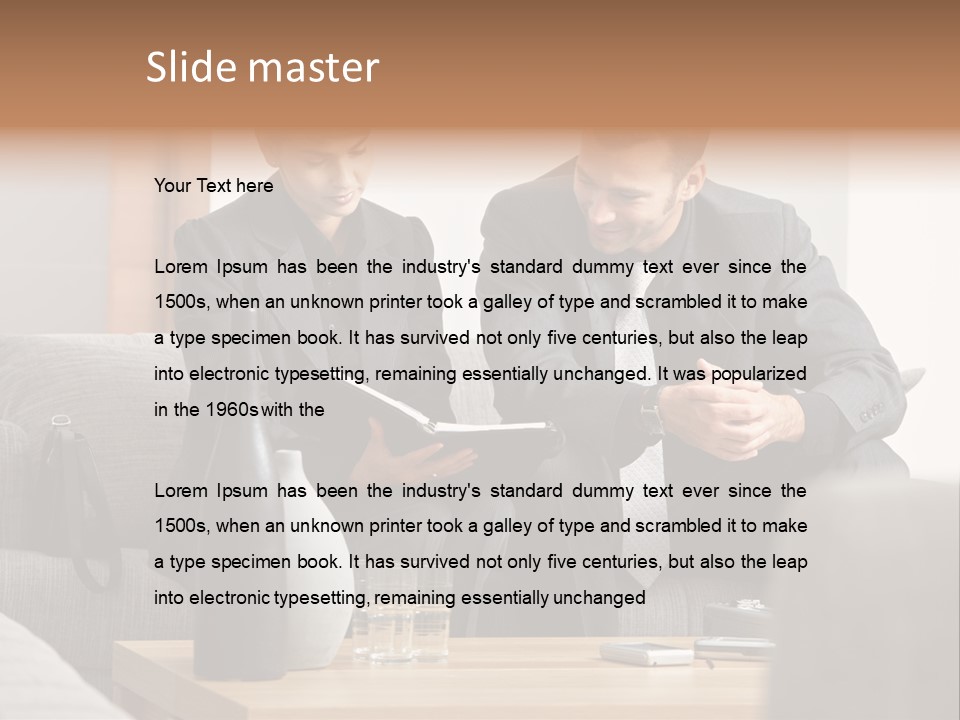 Casual Consultant Office PowerPoint Template
