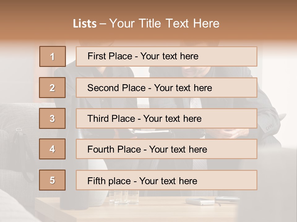 Casual Consultant Office PowerPoint Template