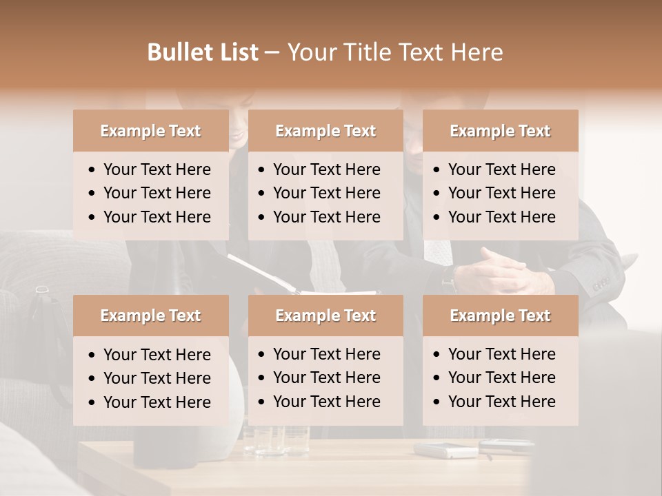 Casual Consultant Office PowerPoint Template
