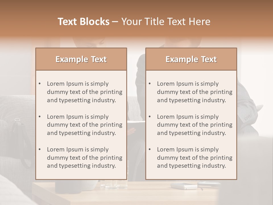Casual Consultant Office PowerPoint Template
