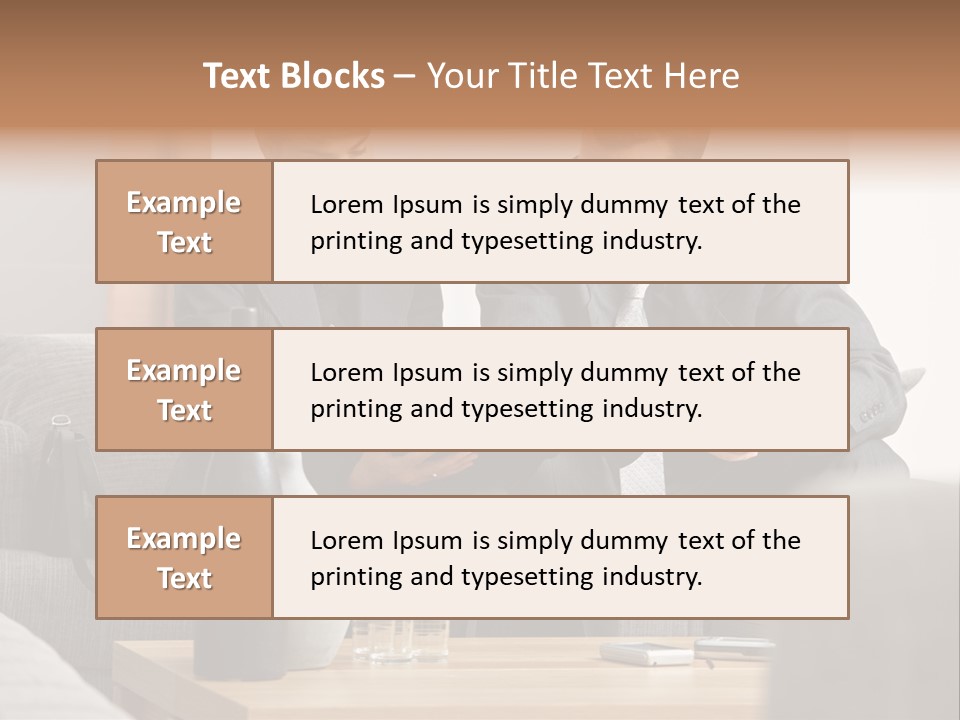 Casual Consultant Office PowerPoint Template