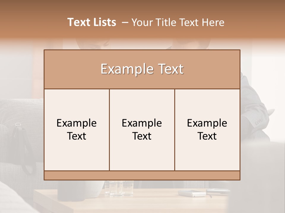 Casual Consultant Office PowerPoint Template