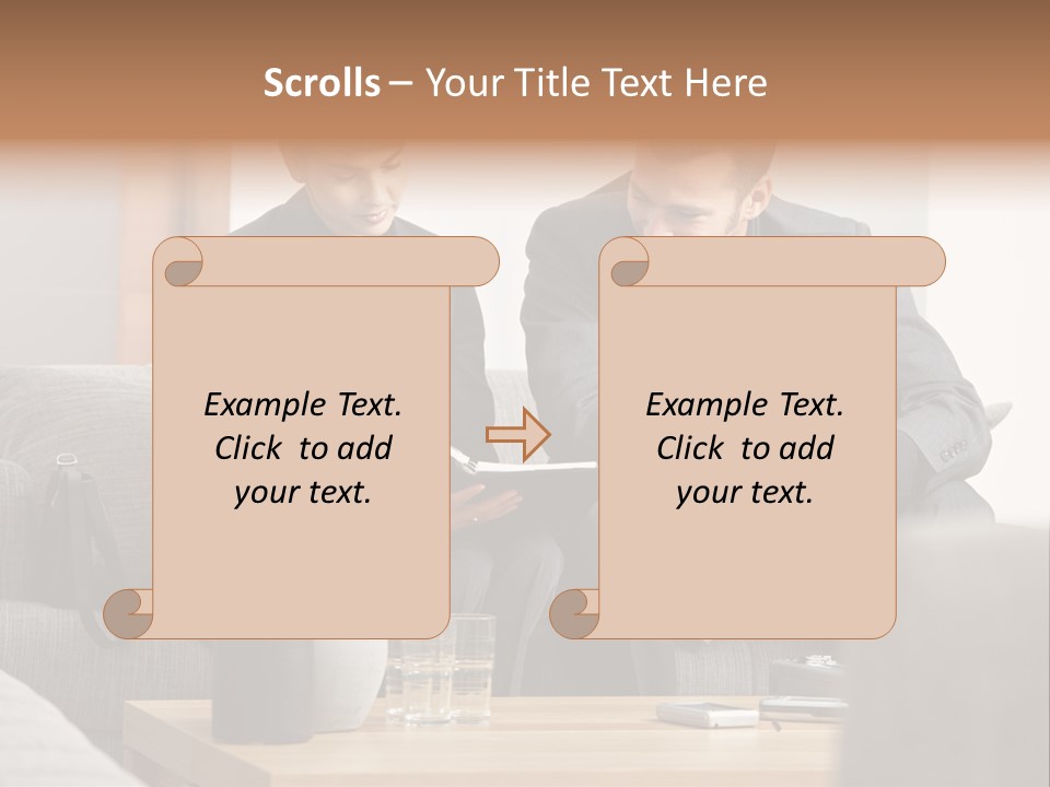 Casual Consultant Office PowerPoint Template