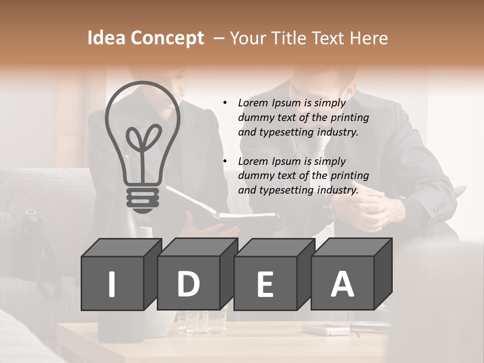 Casual Consultant Office PowerPoint Template
