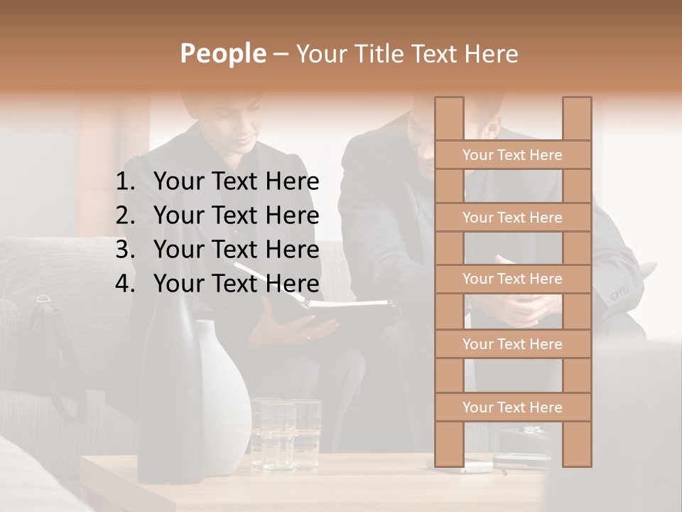 Casual Consultant Office PowerPoint Template