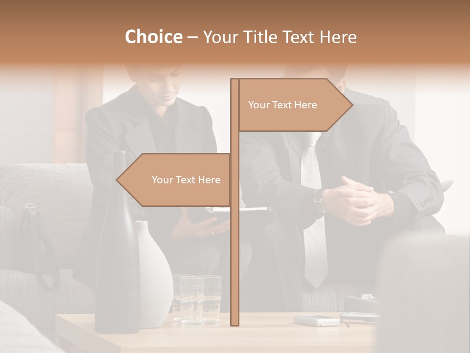 Casual Consultant Office PowerPoint Template