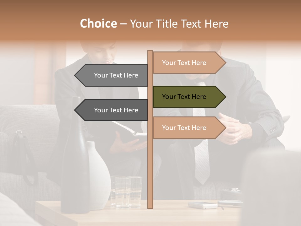 Casual Consultant Office PowerPoint Template