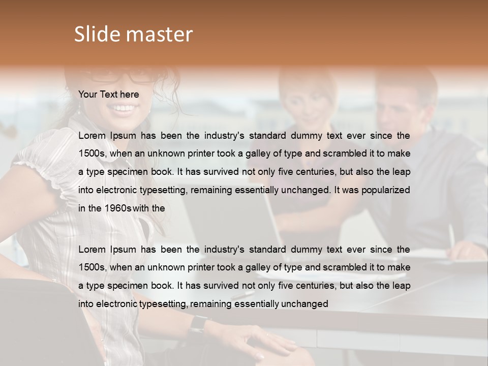 Color Table Career PowerPoint Template