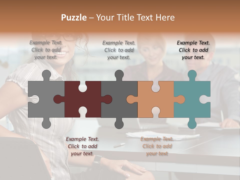 Color Table Career PowerPoint Template