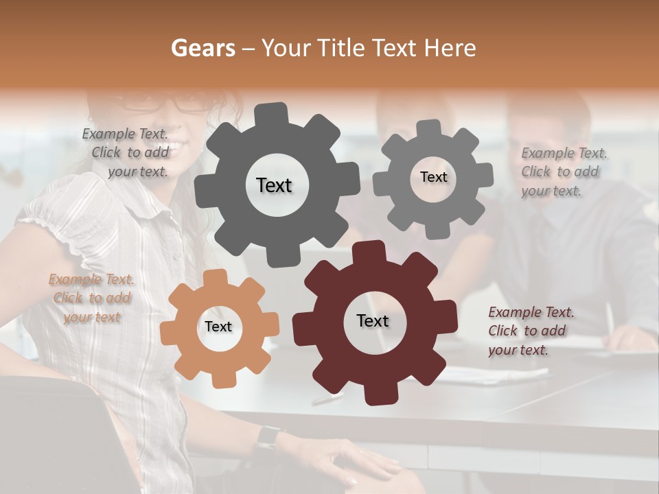 Color Table Career PowerPoint Template