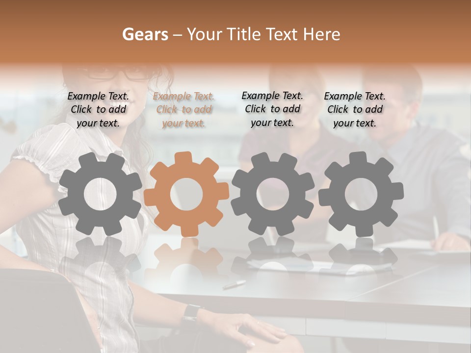 Color Table Career PowerPoint Template