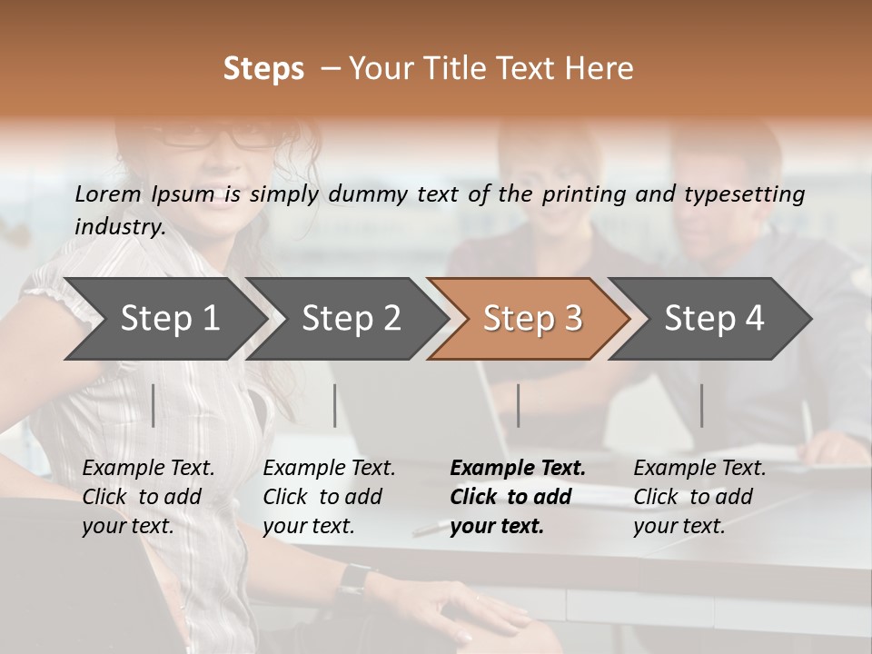 Color Table Career PowerPoint Template