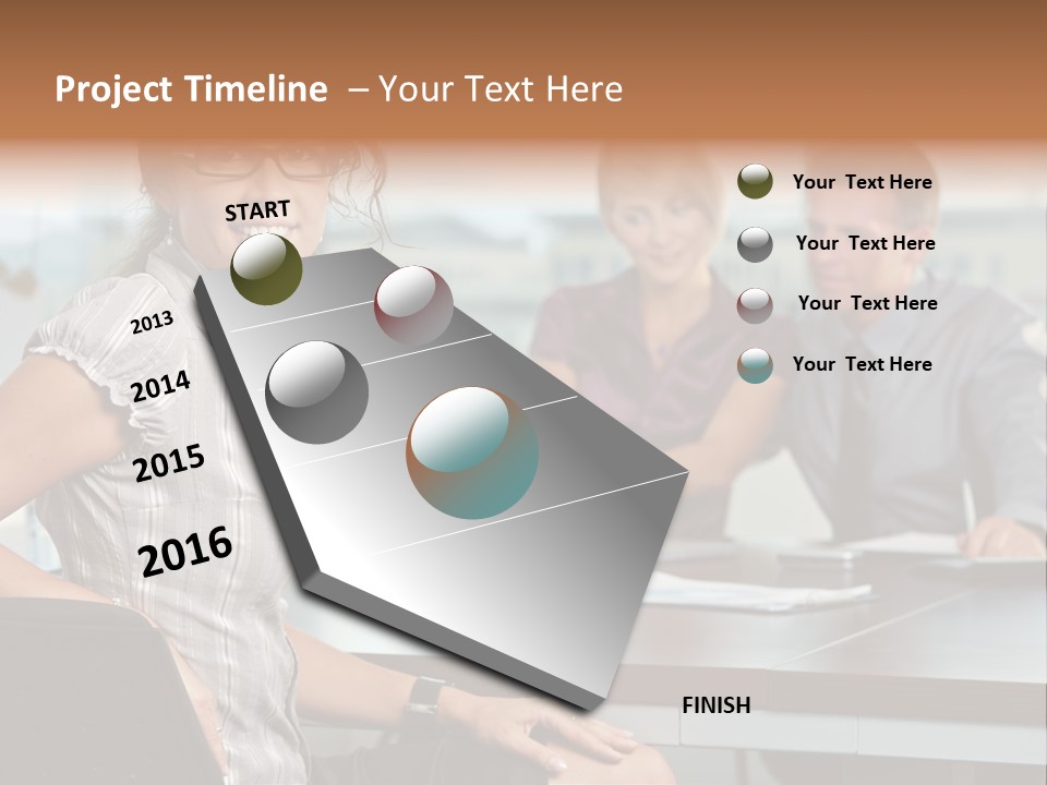Color Table Career PowerPoint Template