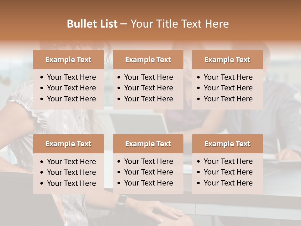 Color Table Career PowerPoint Template