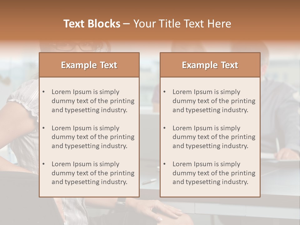 Color Table Career PowerPoint Template