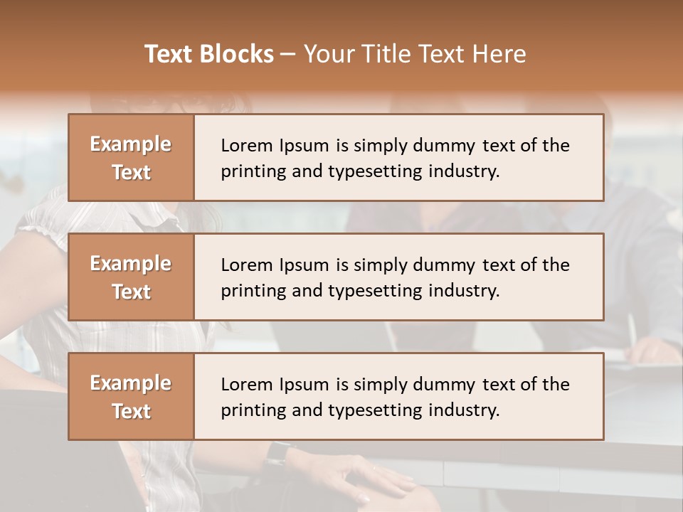 Color Table Career PowerPoint Template