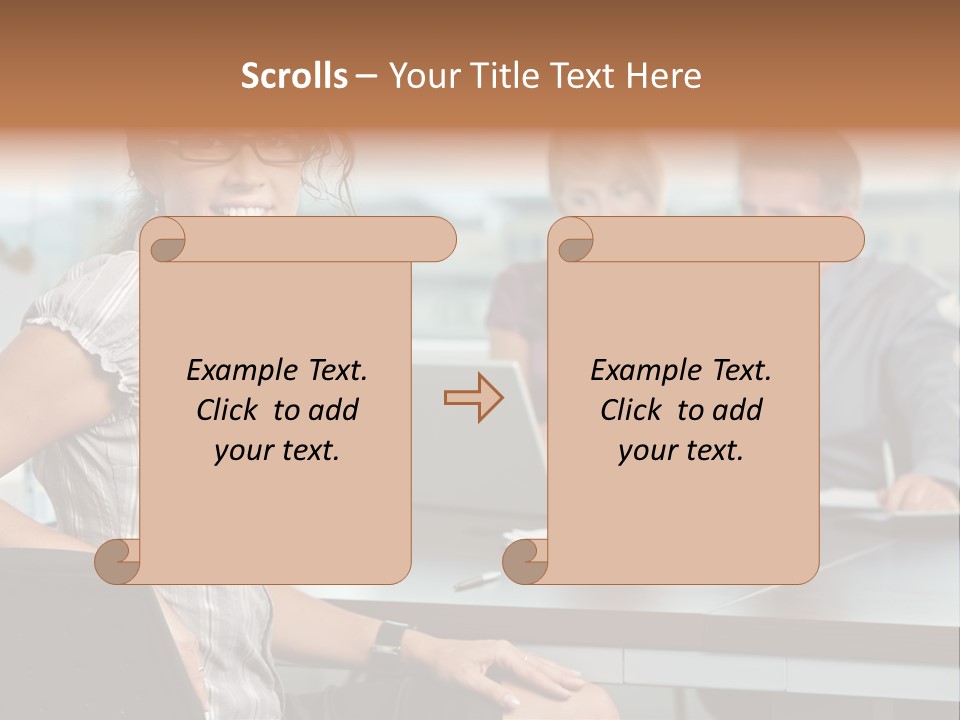 Color Table Career PowerPoint Template