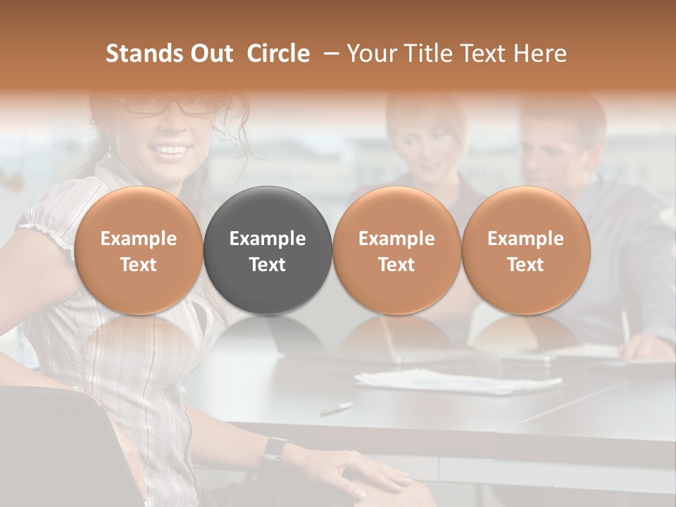 Color Table Career PowerPoint Template