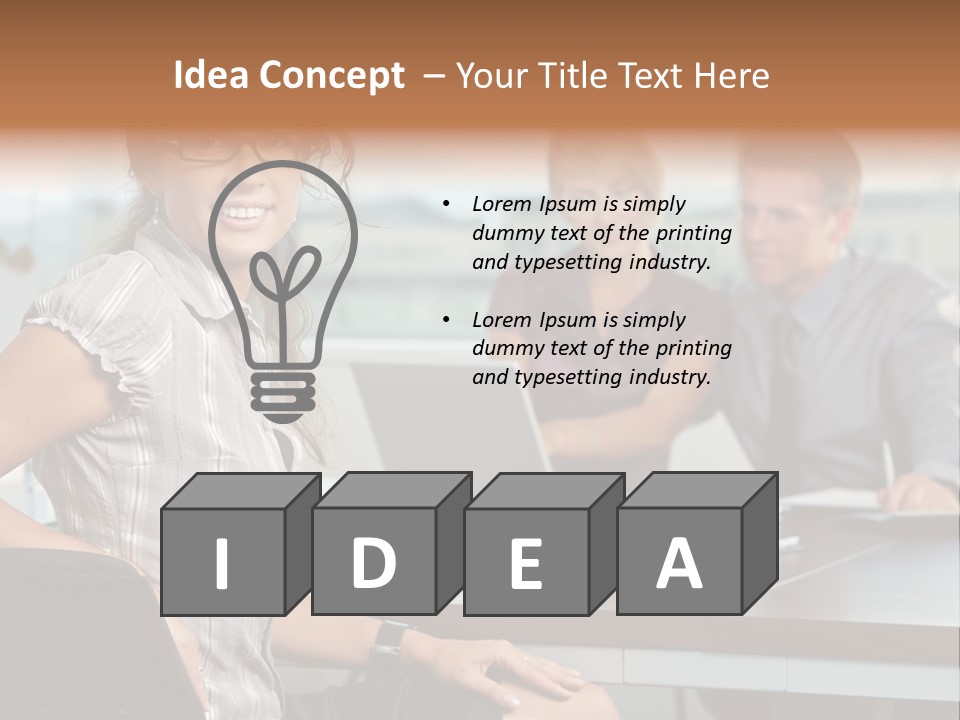Color Table Career PowerPoint Template