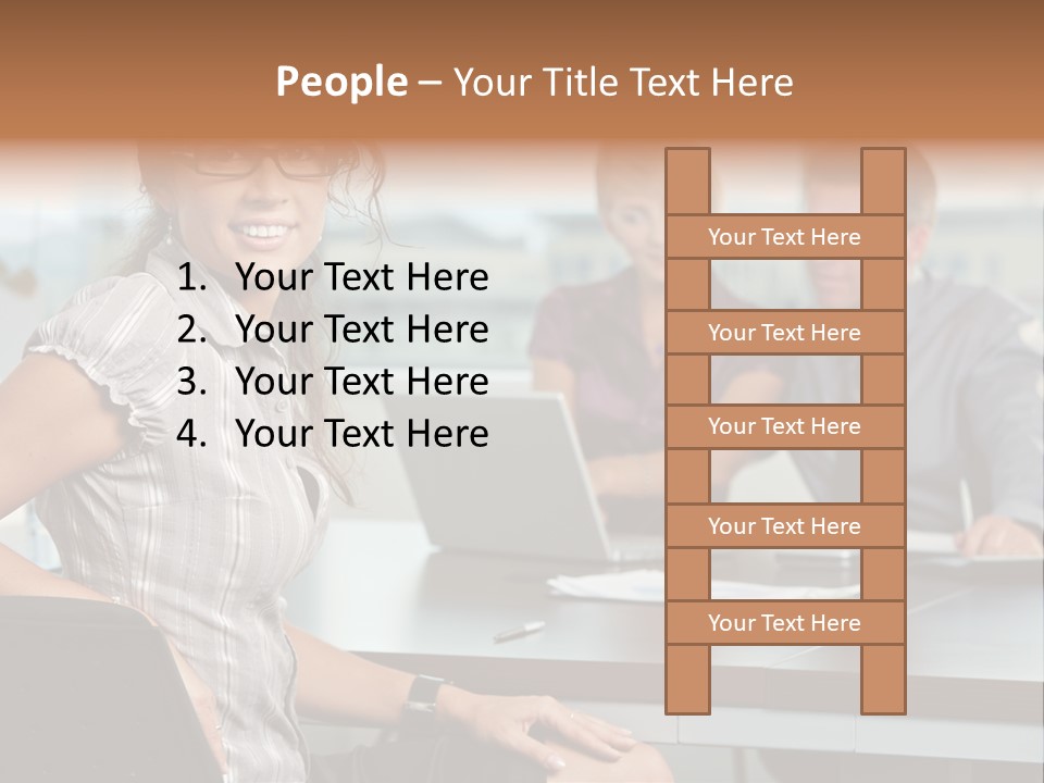 Color Table Career PowerPoint Template