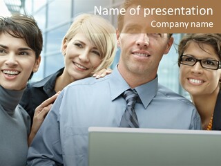 Business Mobility Looking PowerPoint Template