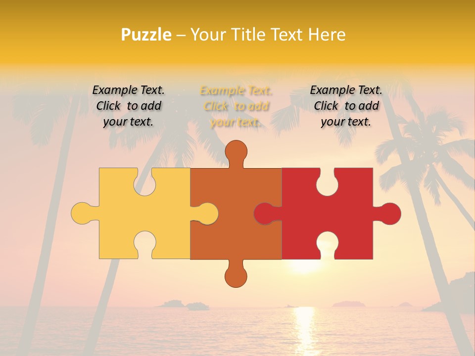 Beautiful Recreation Orange PowerPoint Template