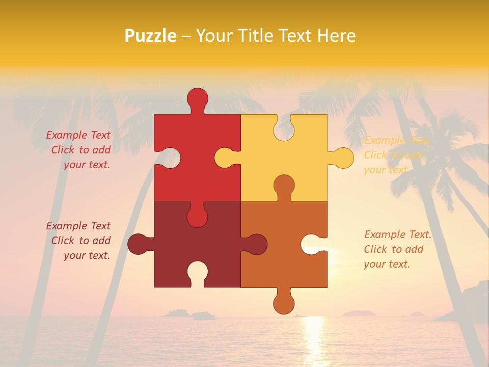 Beautiful Recreation Orange PowerPoint Template