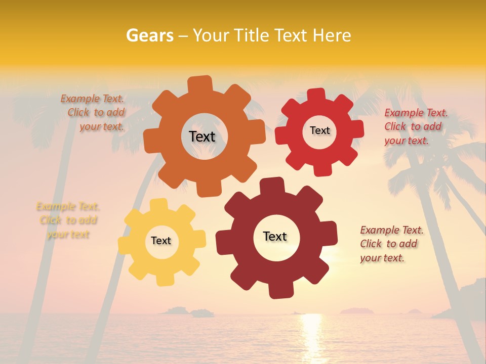 Beautiful Recreation Orange PowerPoint Template