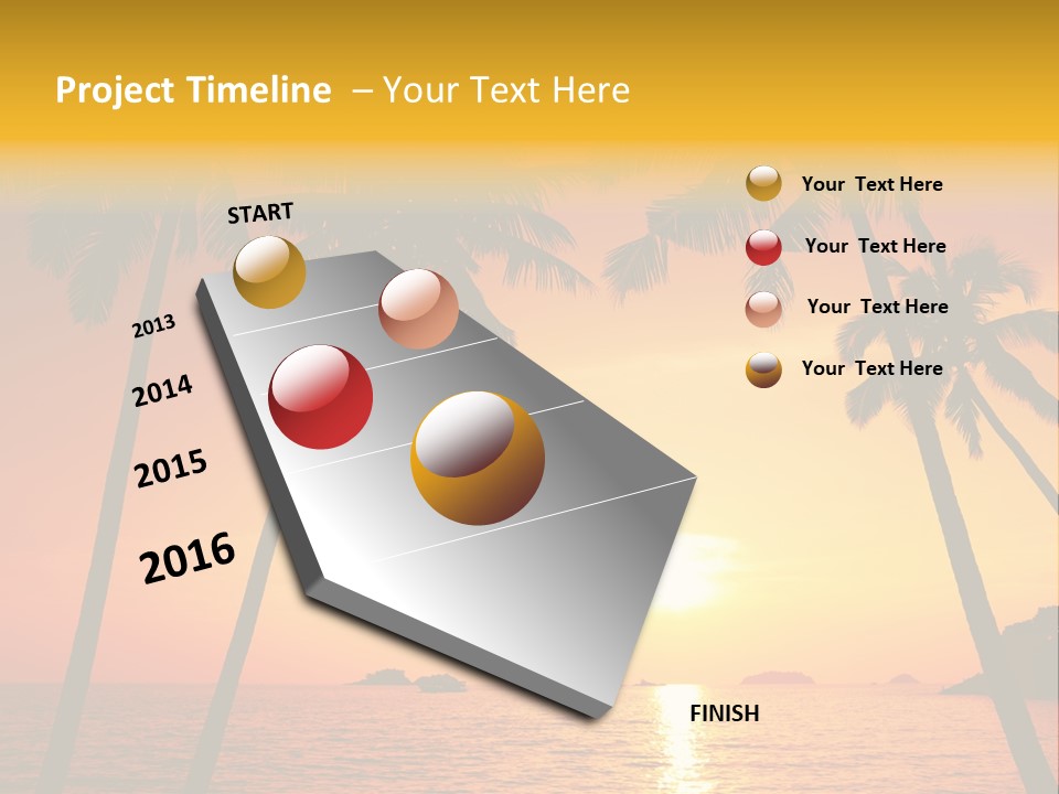Beautiful Recreation Orange PowerPoint Template