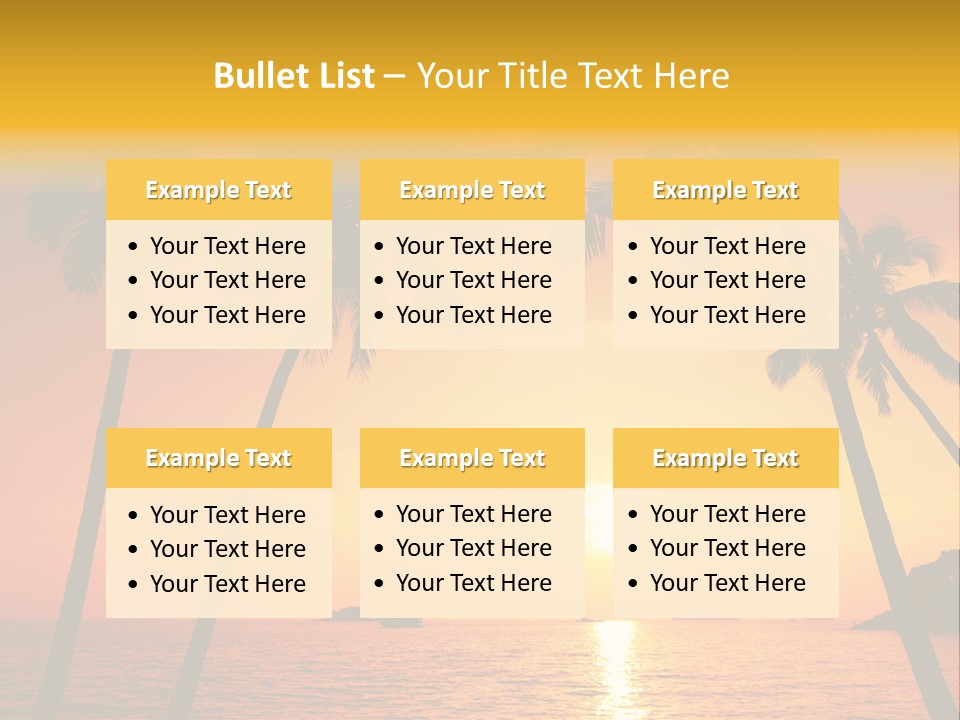 Beautiful Recreation Orange PowerPoint Template