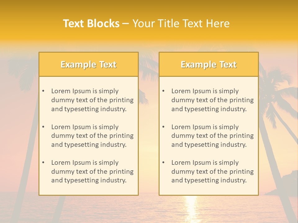 Beautiful Recreation Orange PowerPoint Template