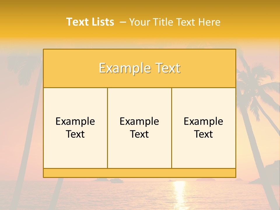 Beautiful Recreation Orange PowerPoint Template