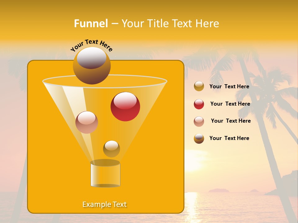 Beautiful Recreation Orange PowerPoint Template