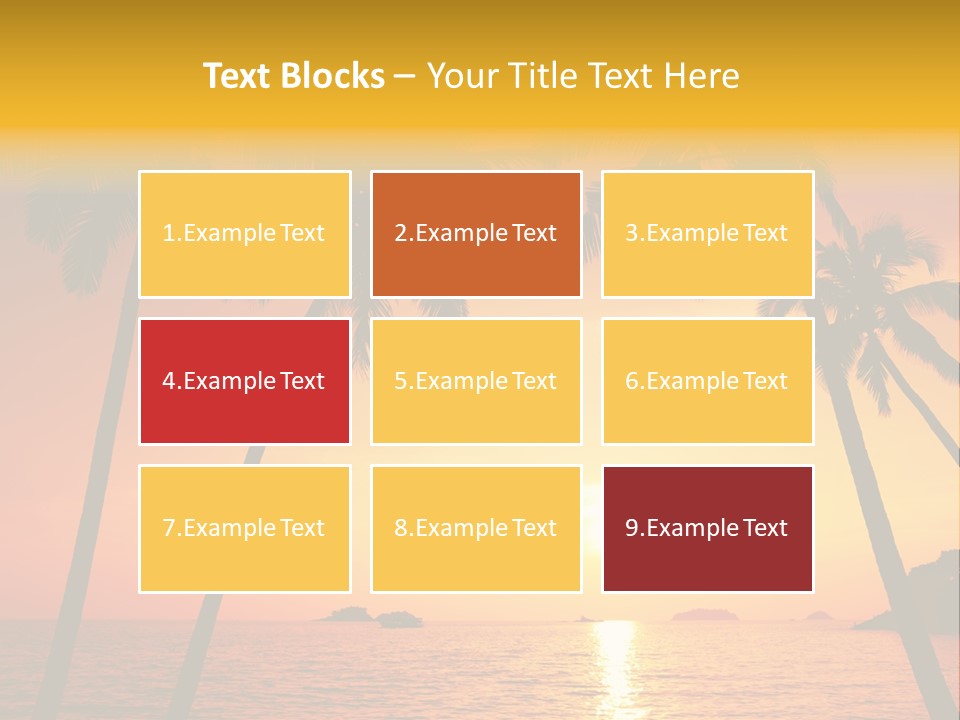 Beautiful Recreation Orange PowerPoint Template