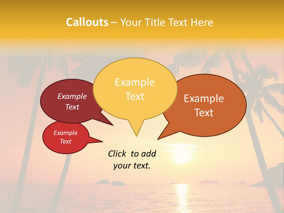 Beautiful Recreation Orange PowerPoint Template