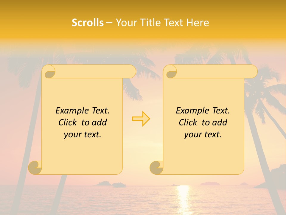 Beautiful Recreation Orange PowerPoint Template