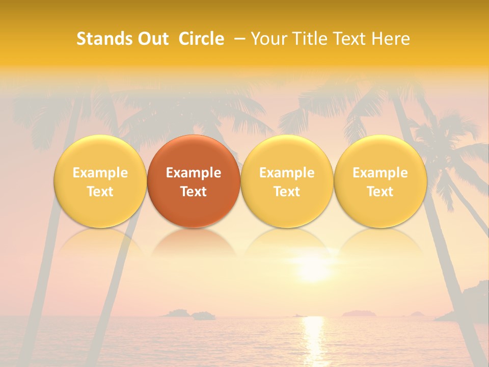 Beautiful Recreation Orange PowerPoint Template
