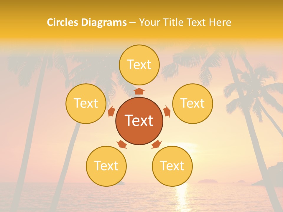 Beautiful Recreation Orange PowerPoint Template