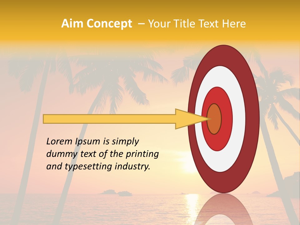 Beautiful Recreation Orange PowerPoint Template