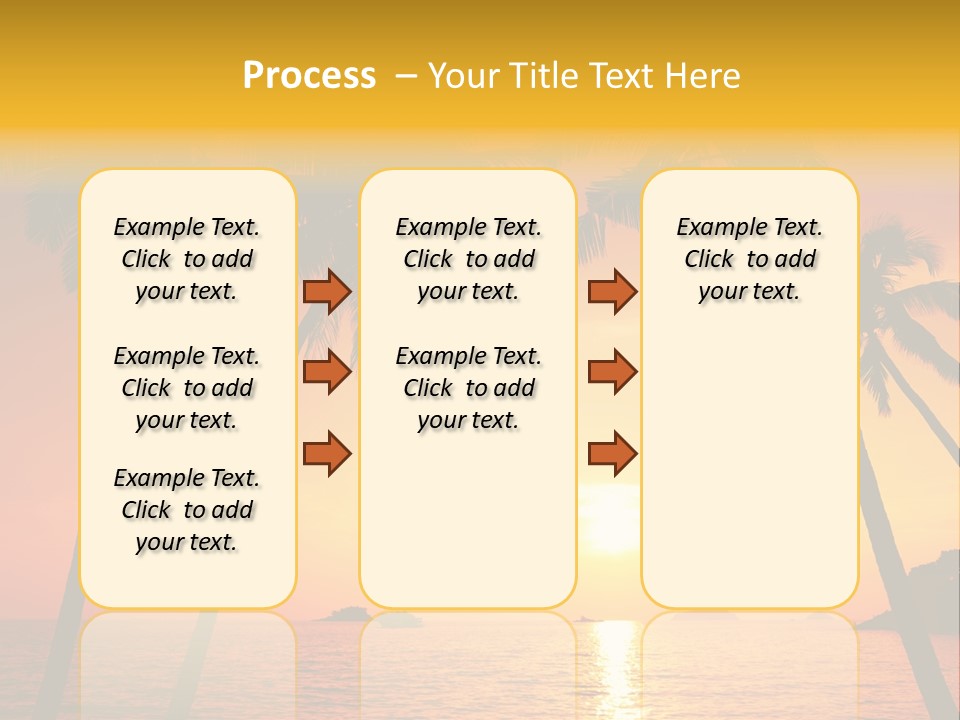 Beautiful Recreation Orange PowerPoint Template