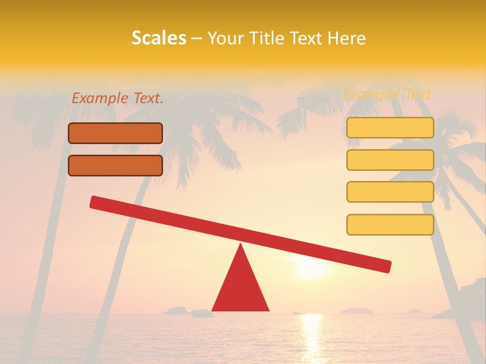 Beautiful Recreation Orange PowerPoint Template