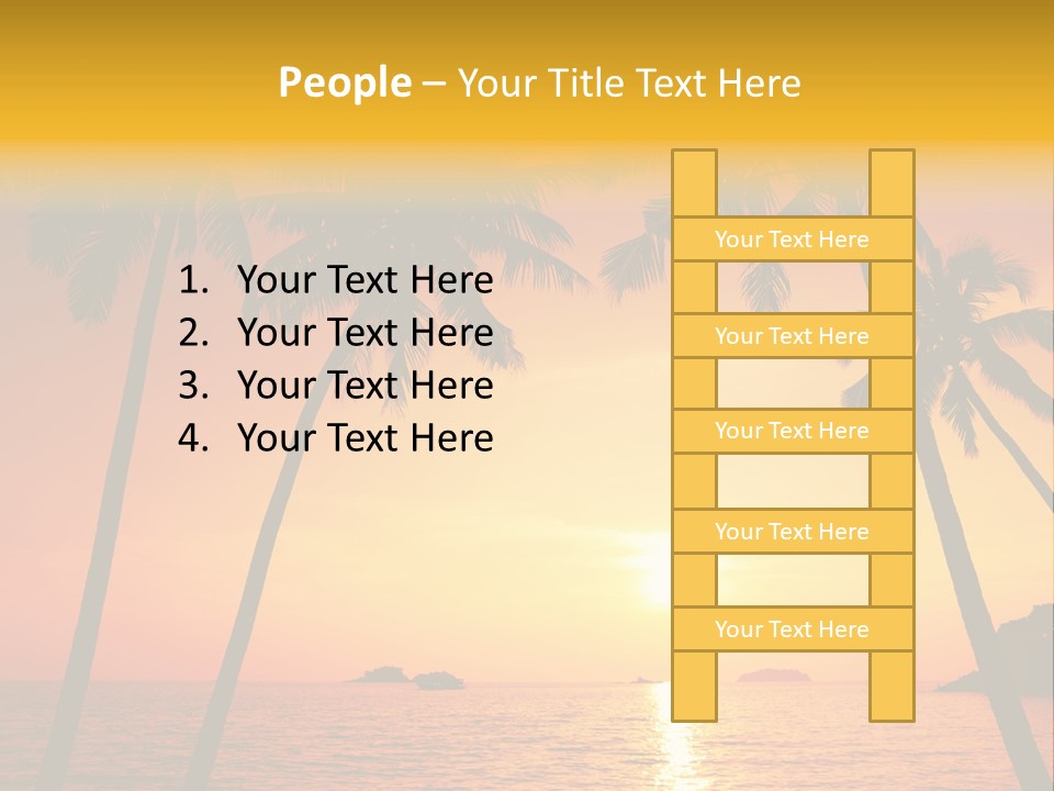 Beautiful Recreation Orange PowerPoint Template